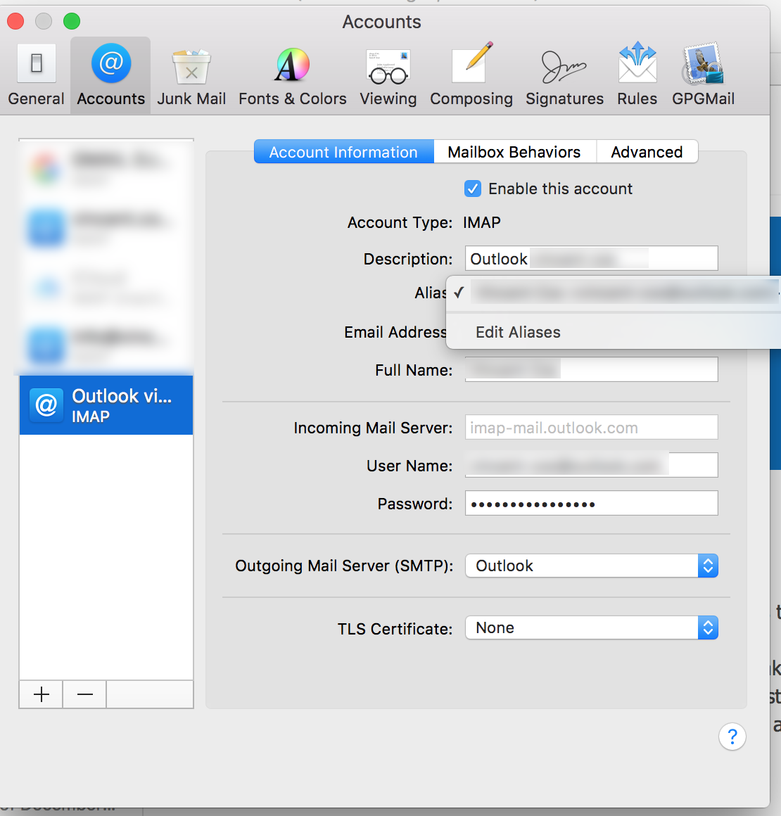 authentication for mac mail gmail
